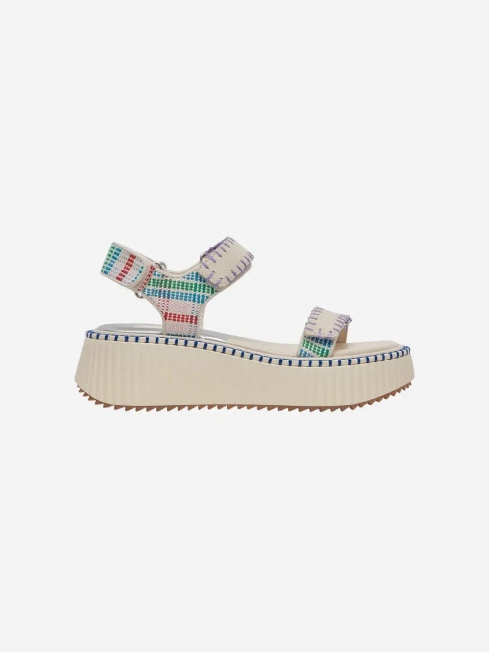🌈 Dolce Vita Deborah Platform Sandals US 9.5 Woven Velcro Strap Sandals 🌈